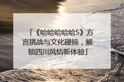 《哈哈哈哈哈5》方言挑战与文化碰撞，解锁四川风情新体验