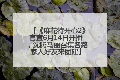 《麻花特开心2》官宣6月14日开播，沈腾马丽召集各路家人好友来团建