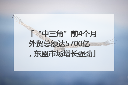 “中三角”前4个月外贸总额达5700亿，东盟市场增长强劲