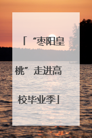 “枣阳皇桃”走进高校毕业季