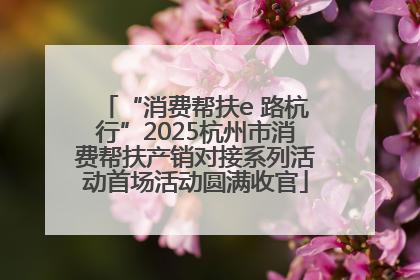 “消费帮扶e 路杭行”2025杭州市消费帮扶产销对接系列活动首场活动圆满收官