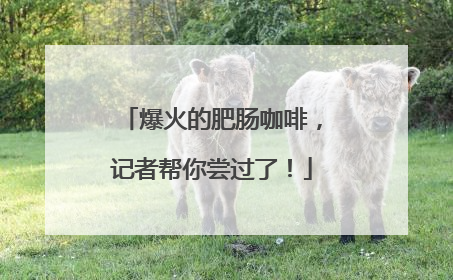 爆火的肥肠咖啡，记者帮你尝过了！