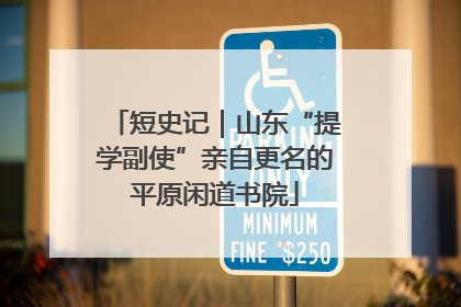 短史记｜山东“提学副使”亲自更名的平原闲道书院
