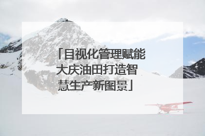 目视化管理赋能 大庆油田打造智慧生产新图景
