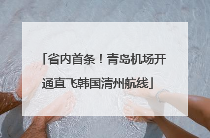 省内首条！青岛机场开通直飞韩国清州航线
