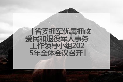 省委拥军优属拥政爱民和退役军人事务工作领导小组2025年全体会议召开