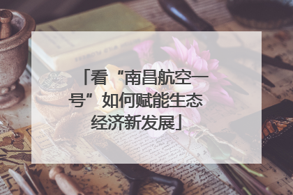 看“南昌航空一号”如何赋能生态经济新发展
