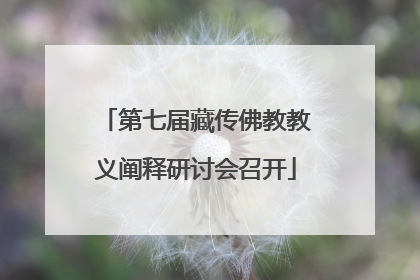 第七届藏传佛教教义阐释研讨会召开