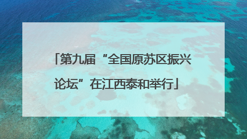 第九届“全国原苏区振兴论坛”在江西泰和举行