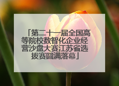 第二十一届全国高等院校数智化企业经营沙盘大赛江苏省选拔赛圆满落幕