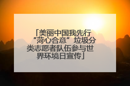 美丽中国我先行 “菏心合意”垃圾分类志愿者队伍参与世界环境日宣传