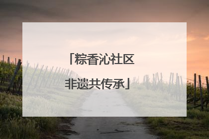 粽香沁社区 非遗共传承