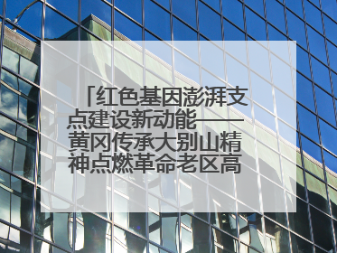 红色基因澎湃支点建设新动能——黄冈传承大别山精神点燃革命老区高质量发展新引擎