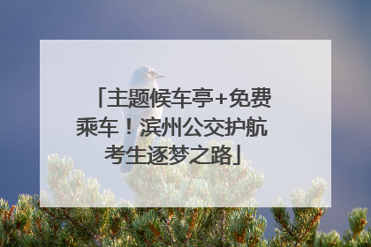 主题候车亭+免费乘车！滨州公交护航考生逐梦之路