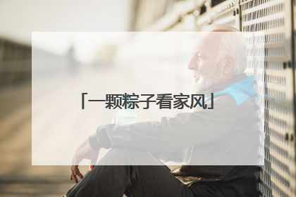一颗粽子看家风