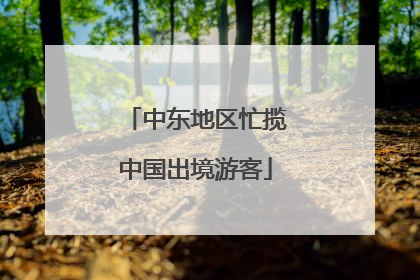 中东地区忙揽中国出境游客