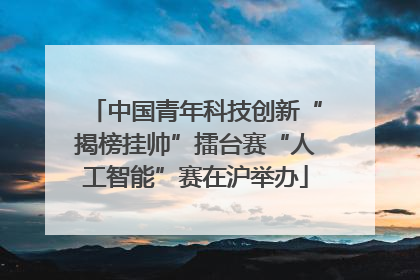 中国青年科技创新“揭榜挂帅”擂台赛“人工智能”赛在沪举办