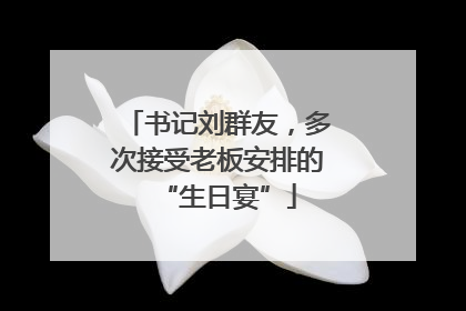 书记刘群友，多次接受老板安排的“生日宴”