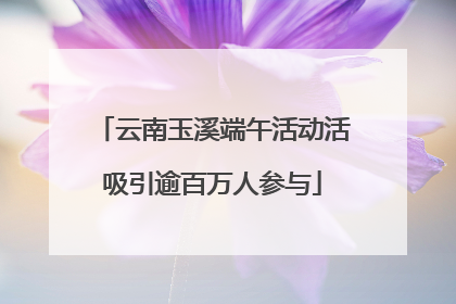 云南玉溪端午活动活吸引逾百万人参与