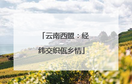云南西盟：经纬交织佤乡情