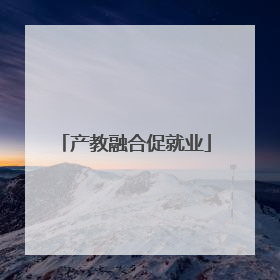 产教融合促就业