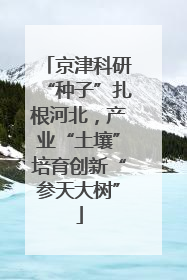 京津科研“种子”扎根河北，产业“土壤”培育创新“参天大树”