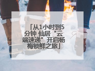 从1小时到5分钟 仙居“云端速递”开启杨梅锁鲜之旅