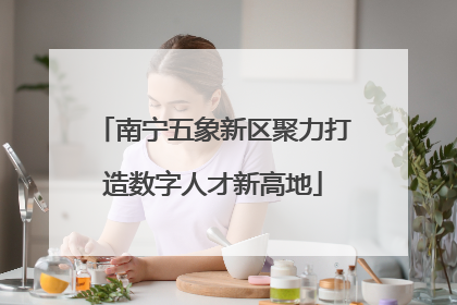 南宁五象新区聚力打造数字人才新高地
