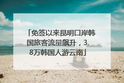 免签以来昆明口岸韩国旅客流量飙升，3.8万韩国人游云南