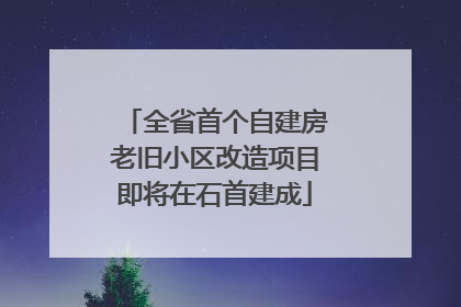 全省首个自建房老旧小区改造项目即将在石首建成