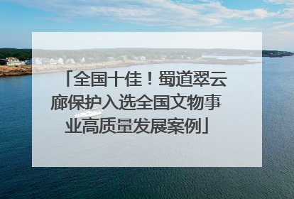 全国十佳！蜀道翠云廊保护入选全国文物事业高质量发展案例