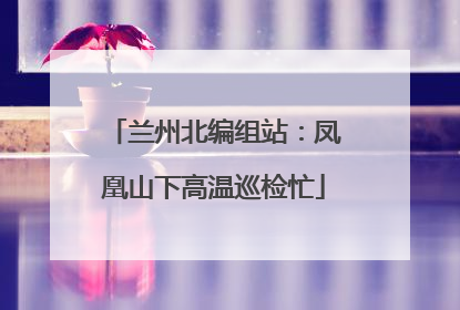 兰州北编组站：凤凰山下高温巡检忙