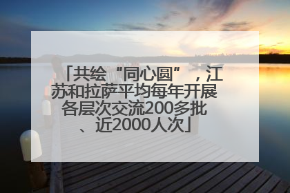 共绘“同心圆”，江苏和拉萨平均每年开展各层次交流200多批、近2000人次