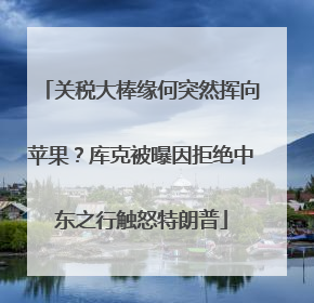 关税大棒缘何突然挥向苹果？库克被曝因拒绝中东之行触怒特朗普