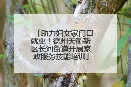 助力妇女家门口就业！德州天衢新区长河街道开展家政服务技能培训