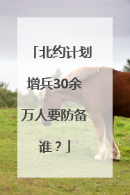北约计划增兵30余万人要防备谁？
