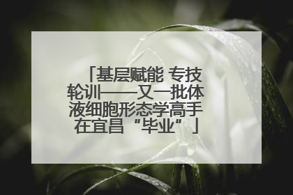 基层赋能 专技轮训——又一批体液细胞形态学高手在宜昌“毕业”