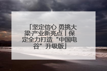 坚定信心 勇挑大梁·产业新亮点丨保定全力打造“中国电谷”升级版
