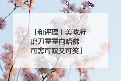 和评理丨美政府磨刀霍霍向哈佛 可悲可叹又可笑