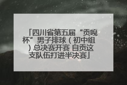 四川省第五届“贡嘎杯”男子排球（初中组）总决赛开赛 自贡这支队伍打进半决赛