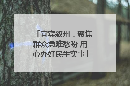 宜宾叙州：聚焦群众急难愁盼 用心办好民生实事