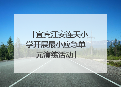 宜宾江安连天小学开展最小应急单元演练活动