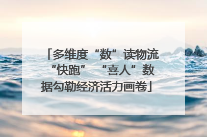 多维度“数”读物流“快跑” “喜人”数据勾勒经济活力画卷