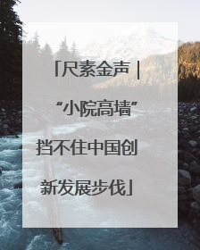 尺素金声｜“小院高墙”挡不住中国创新发展步伐