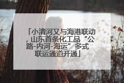 小清河又与海港联动，山东首条化工品“公路-内河-海运”多式联运通道开通
