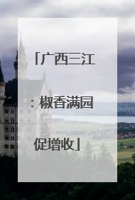 广西三江：椒香满园促增收