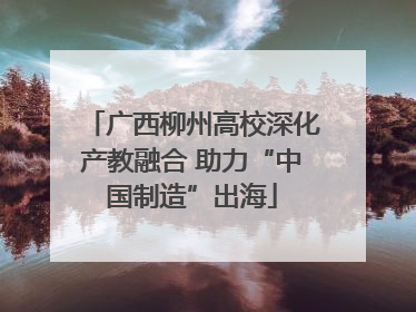 广西柳州高校深化产教融合 助力“中国制造”出海