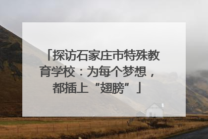 探访石家庄市特殊教育学校：为每个梦想，都插上“翅膀”