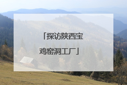 探访陕西宝鸡窑洞工厂