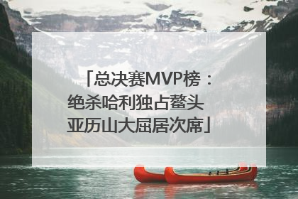 总决赛MVP榜：绝杀哈利独占鳌头 亚历山大屈居次席